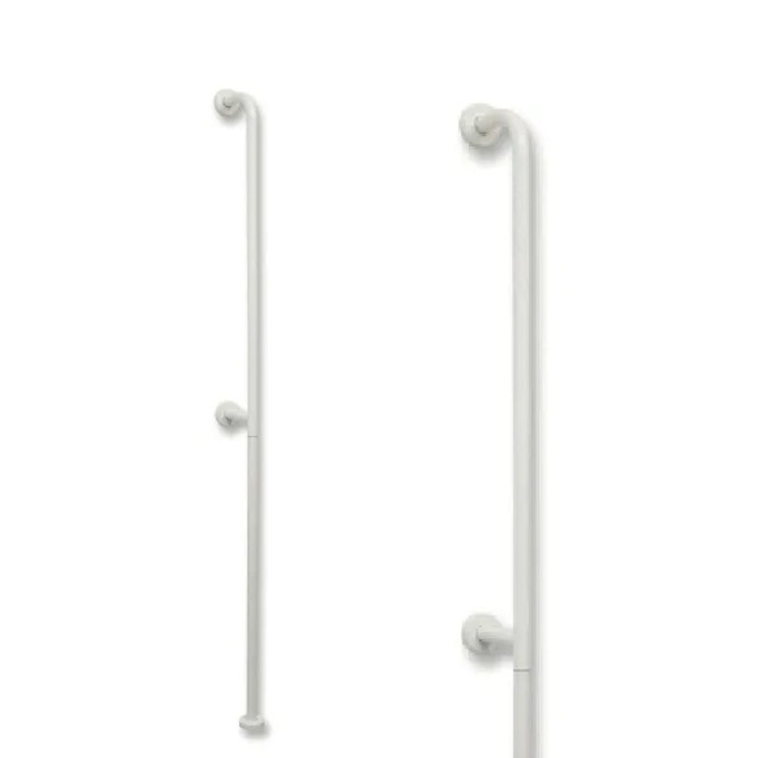 Maniglione di sicurezza verticale da parete a pavimento H 180 cm â€“ Bianco