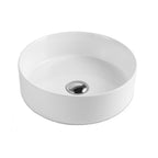 Lavabo consolle tondo diametro 36 bianco in ceramica BathCore linea Alba
