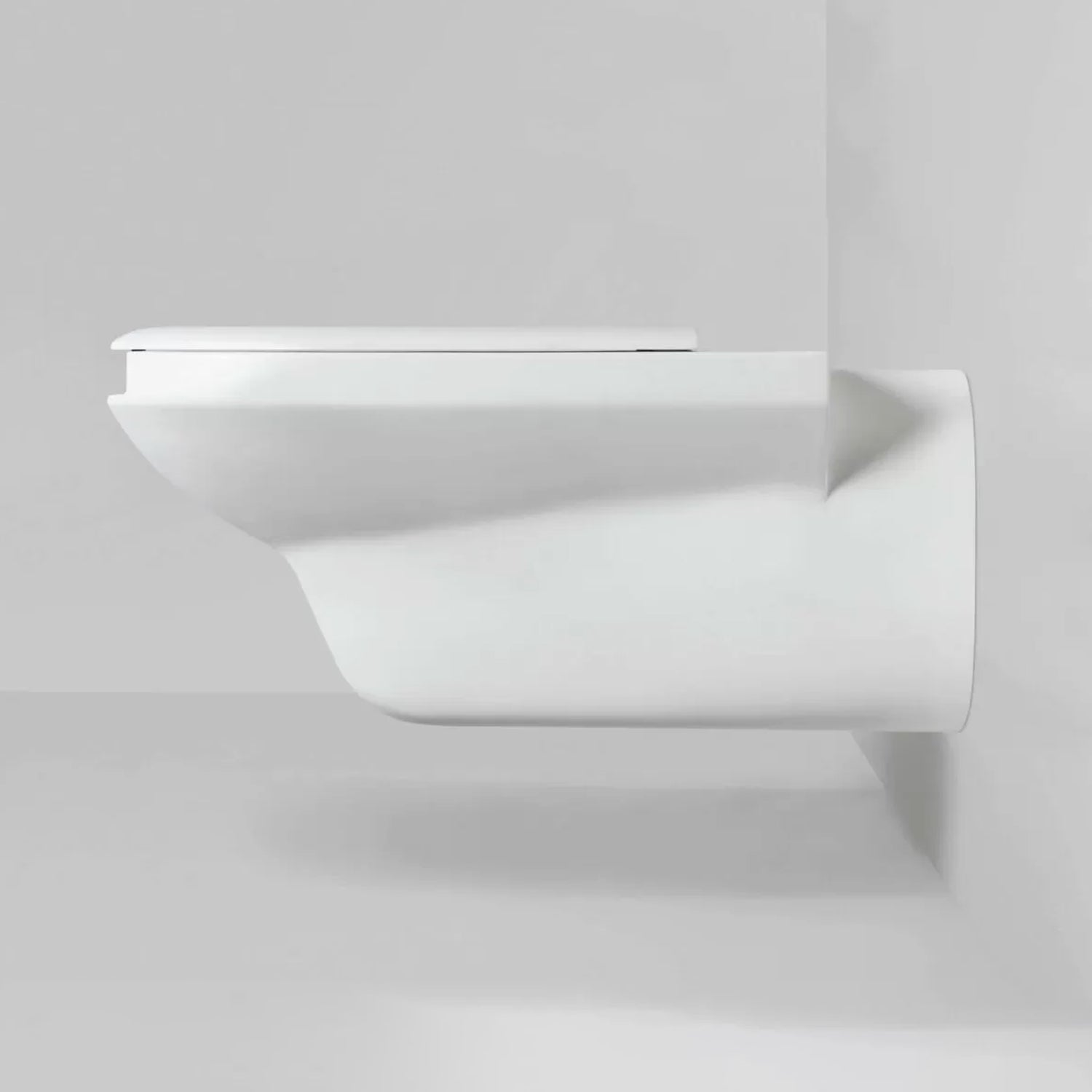 Vaso sospeso modello Thin di Azzurra Ceramica per diversamente abili 75Ã—36Ã—H37 cm - Bianco Lucido