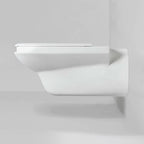 Vaso sospeso Thin di Azzurra Ceramica per diversamente abili 75Ã—36Ã—H37 cm - Bianco Lucido