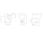 Bidet filomuro collezione Jasmine 49x34