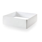 Lavandino da appoggio 'Trabocchetto Basin' in resina cm 40x40x13h by Cipi - Bianco