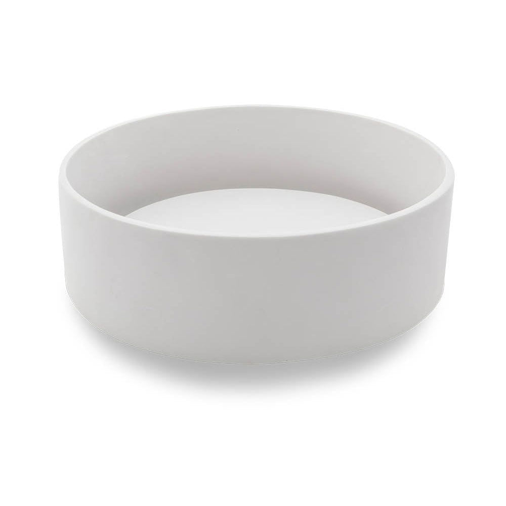 Lavandino da appoggio 'TrabocchettoRound Basin' in resina cm 40x13h by Cipi - Bianco