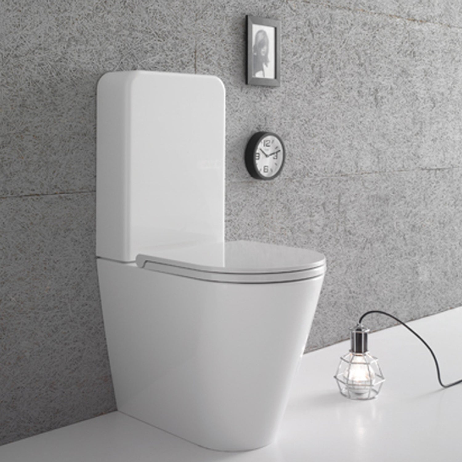 Vaso monoblocco filoparete Multi 58x36 cm modello Forty3 Ceramica Globo - sedile Softclose