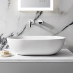 Lavabo d'appoggio bianco opaco Ceramica Globo T-Edge 54x36 h.16 cm