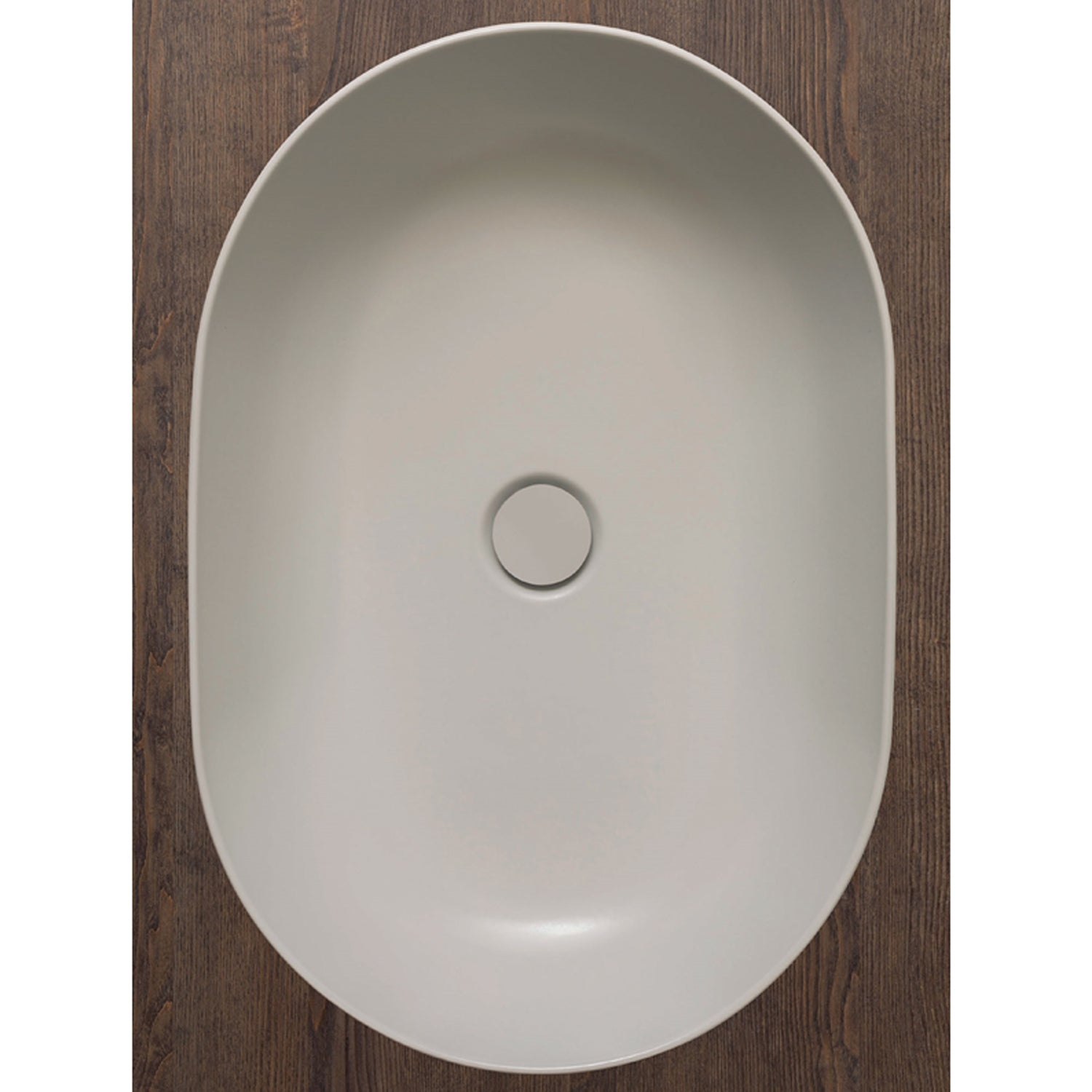 Lavabo d'appoggio bianco opaco Ceramica Globo T-Edge 54x36 h.16 cm