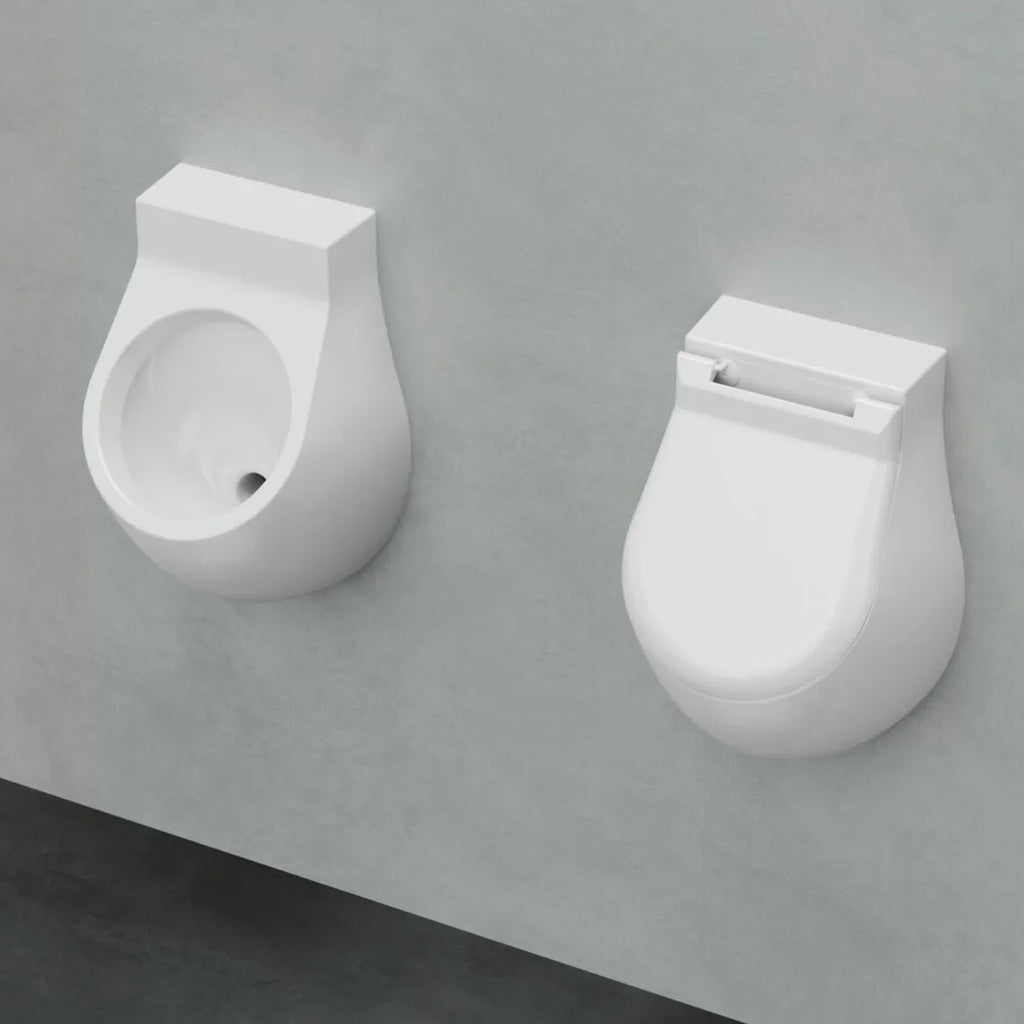 Orinatoio a parete senza fori Azzurra serie Nuvola 35