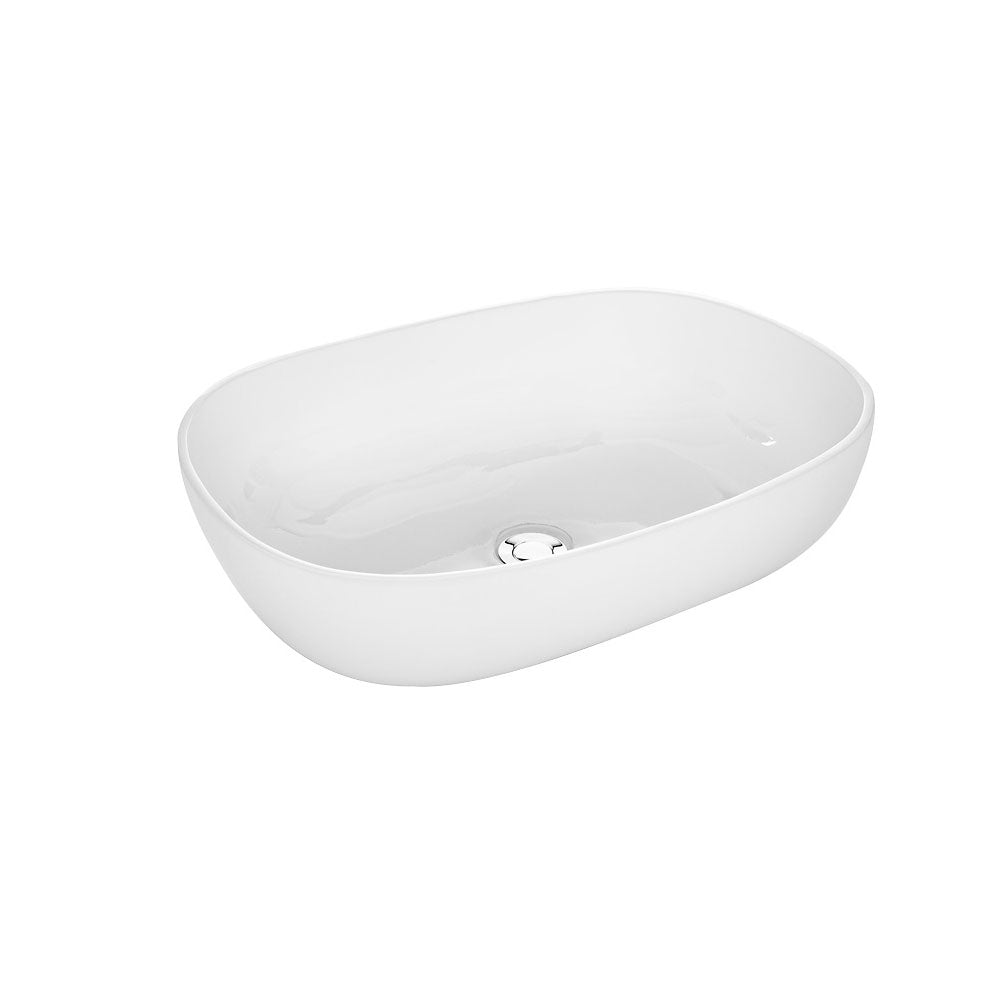 Lavandino da appoggio 'Snob2.0 Basin' in resina cm 55x40x16h by Cipi - Bianco opalino