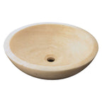 Lavabo da Appoggio in Marmo Tondo Onice Levigato