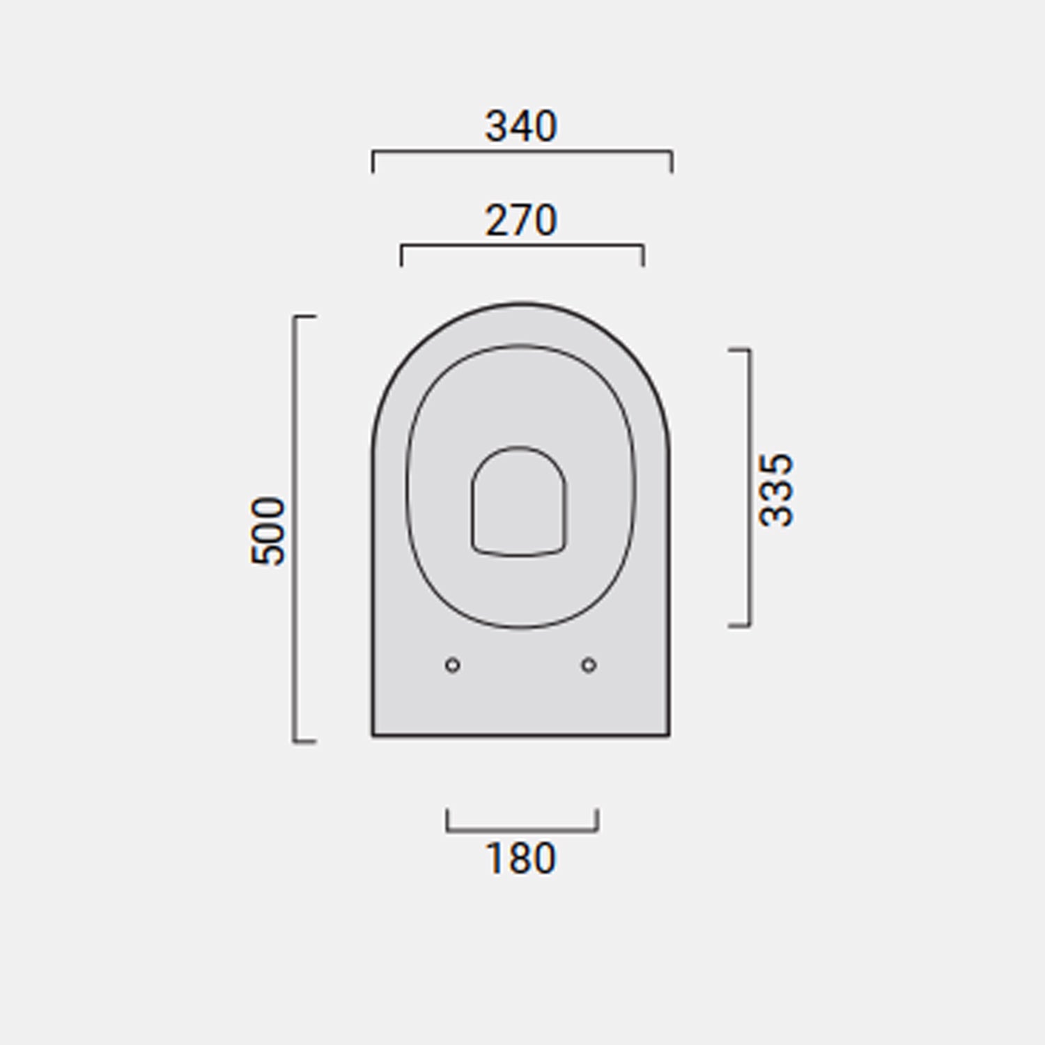 WC sospeso senza brida Domus Falerii collezione Fogliolina bianco con copriwater