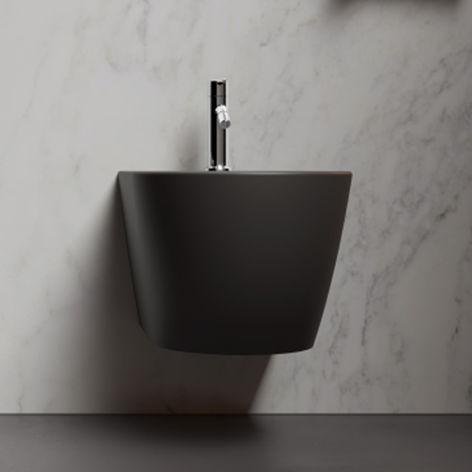 Bidet sospeso Domus Falerii collezione Fogliolina meteorite