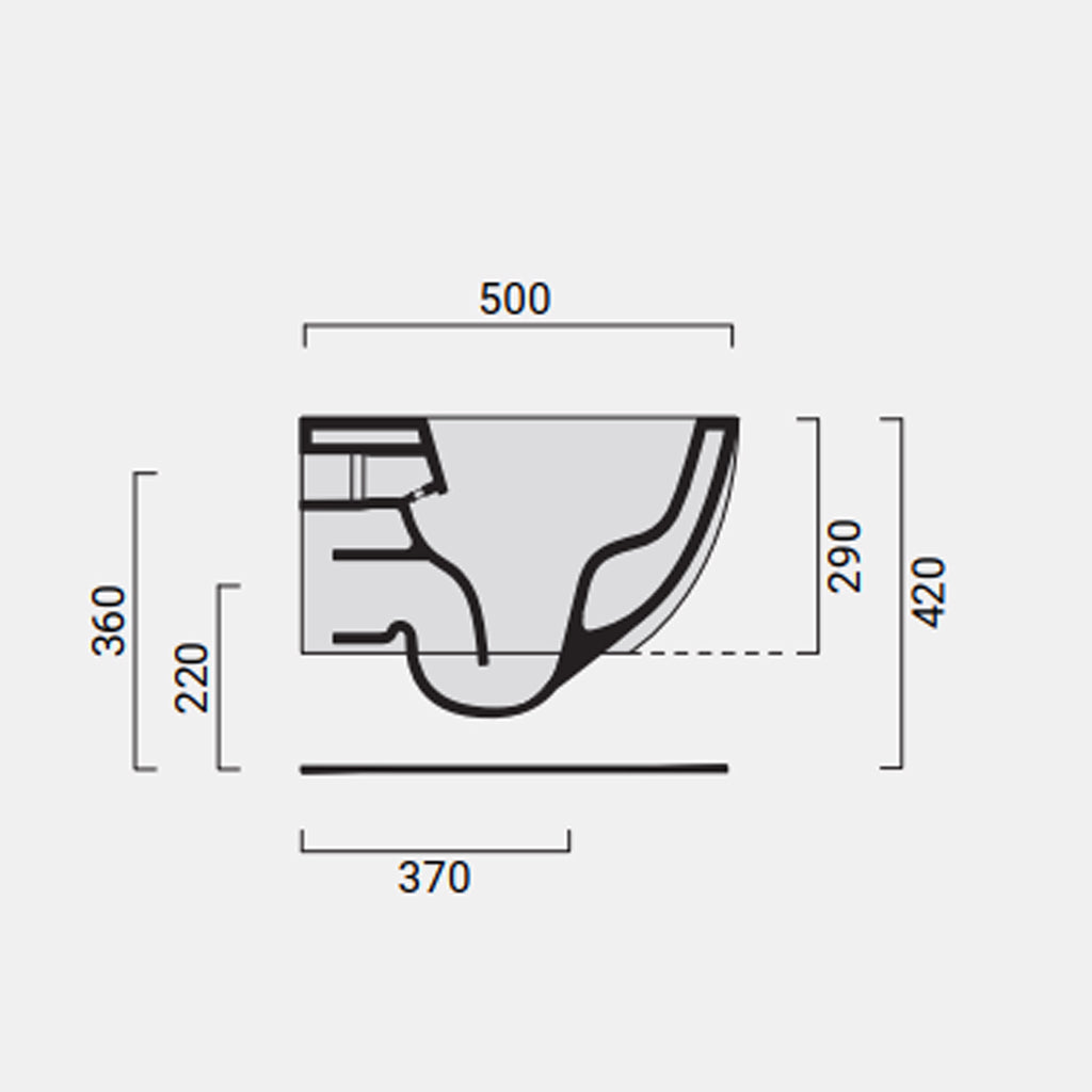 Coppia di WC e bidet sospeso Domus Falerii collezione Fogliolina bianco lucido