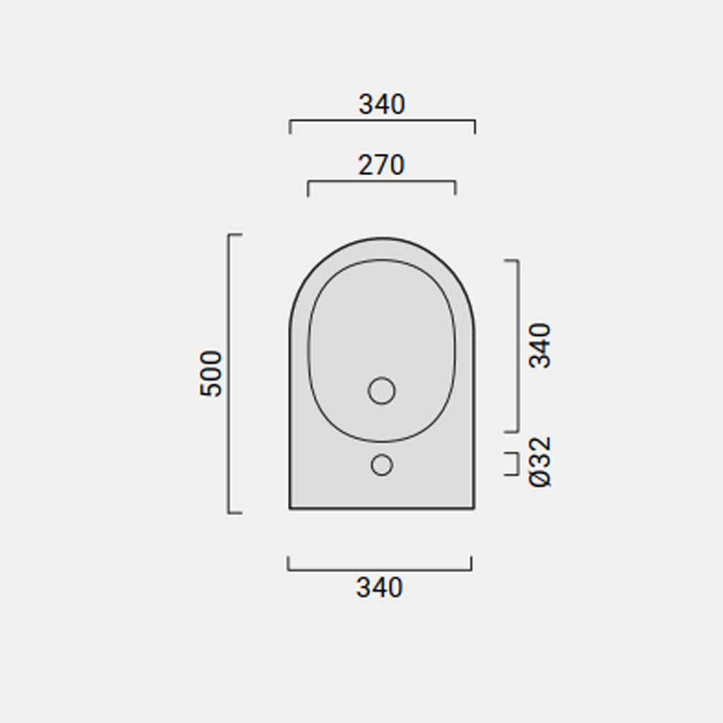 Coppia di WC e bidet sospeso Domus Falerii collezione Fogliolina bianco lucido