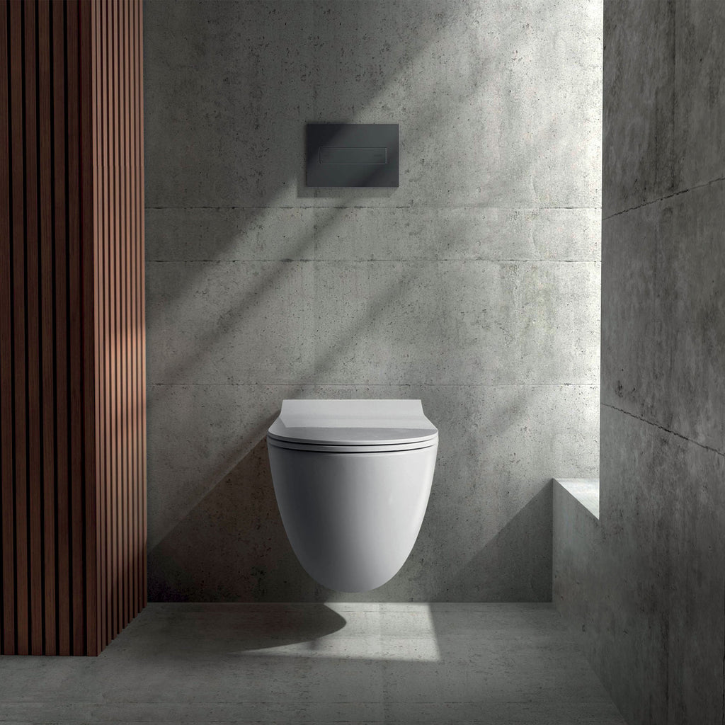 Vaso Sospeso senza brida 56x36 cm serie Dream di Galassia con sedile extra slim