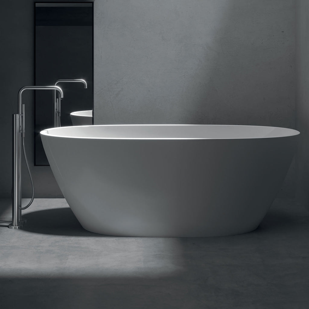 Vasca Freestanding in acrilico cm 170x78x59h con troppo pieno