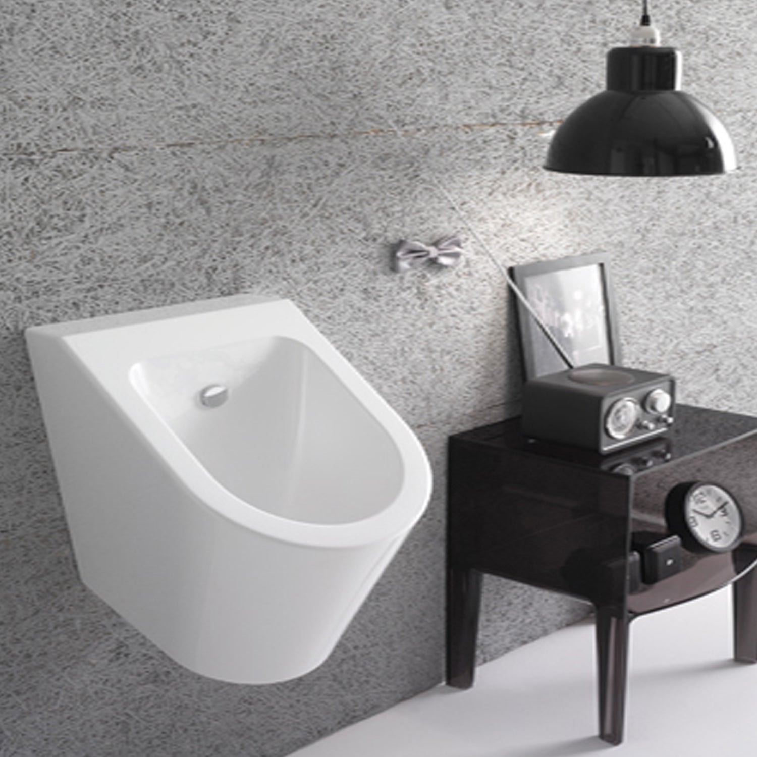 Orinatoio a parete in ceramica bianca modello Forty3 Globo cm 34x37