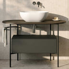 Lavabo da appoggio T-Edge 50x36 cm Ceramica Globo - Bianco lucido