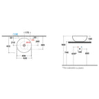 Lavabo tondo Globo T-Edge Ã˜42x16 cm - Bianco lucido