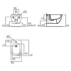 Coppia di sanitari sospesi AcquaBlade serie Tesi di Ideal Standard con sedile slim soft close Bianco Seta