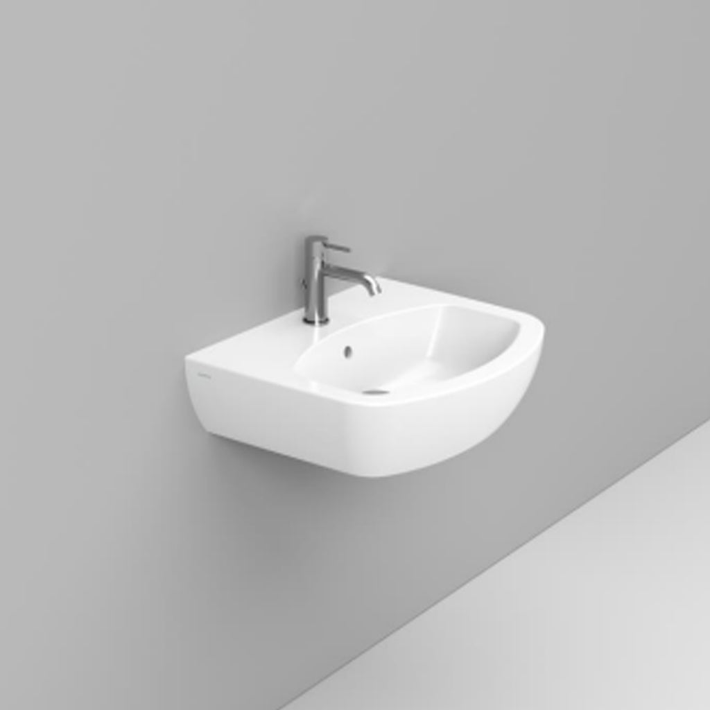 Lavabo sospeso o da appoggio su semicolonna Ceramica Dolomite modello Mia 60x48 cm