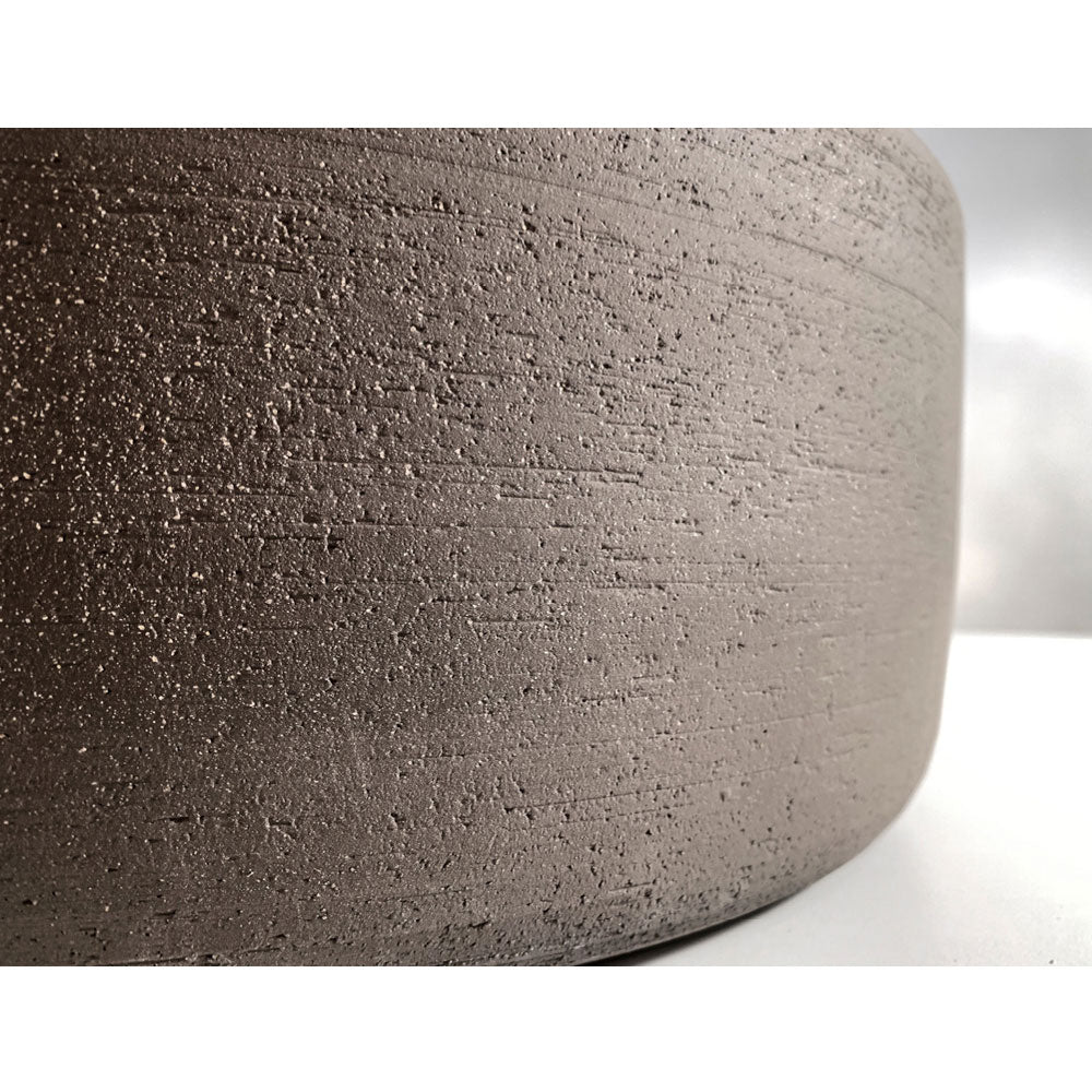 Lavandino da appoggio 'Index Rough' in argilla cm 42x16h by Cipi