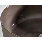 Lavandino da appoggio 'Index Rough' in argilla cm 42x16h by Cipi