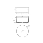 Lavandino da appoggio 'Index Rough' in argilla cm 42x16h by Cipi