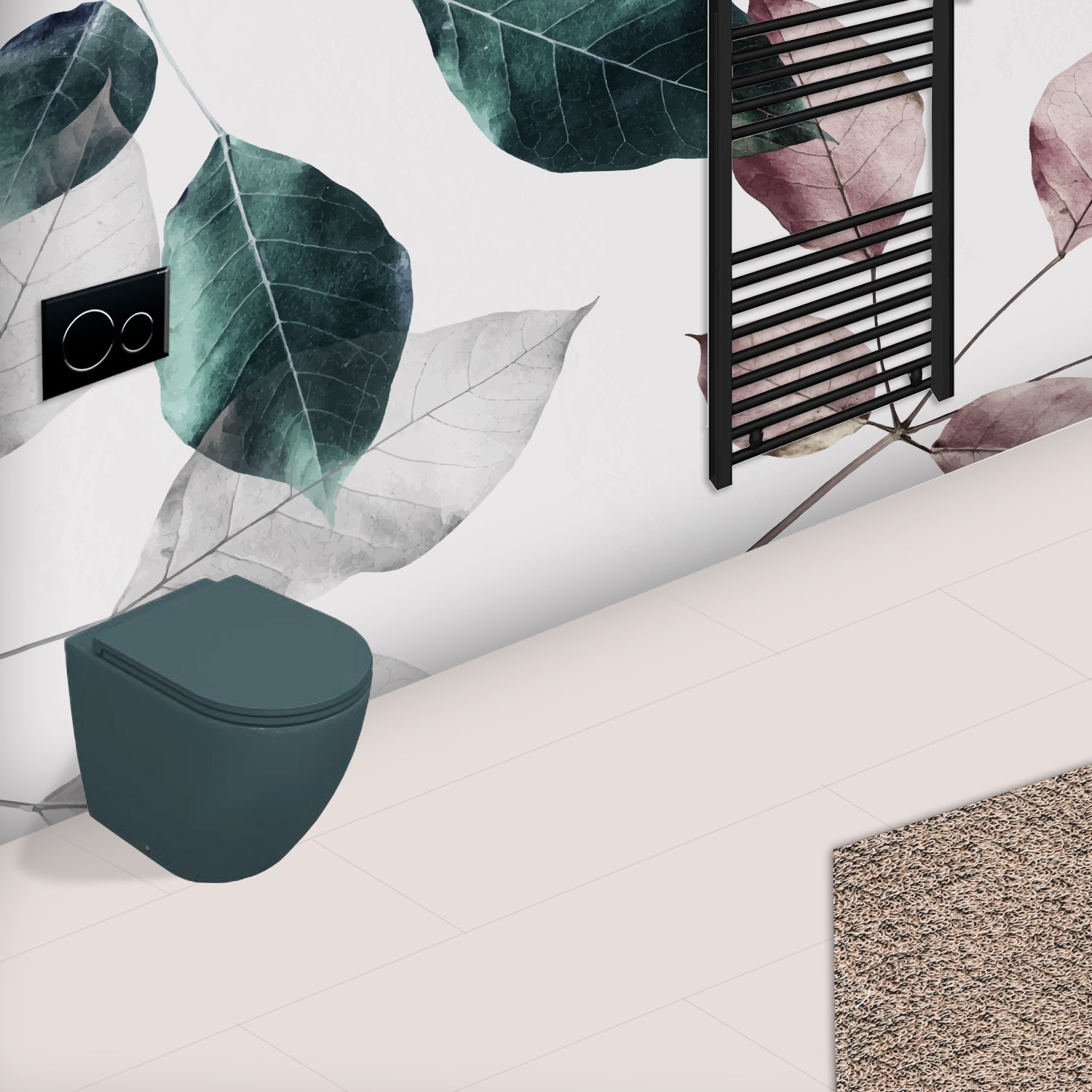 Vaso filomuro Rimless BathCore serie Infinity 52x36