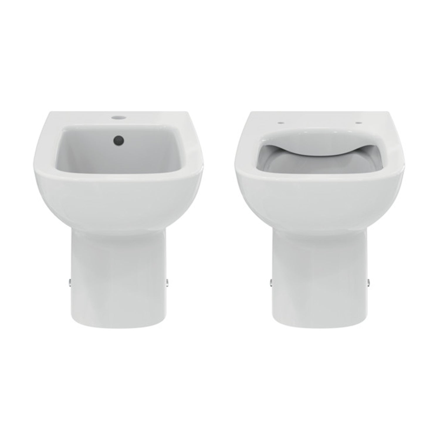 Sanitari filomuro con sedile a chiusura tradizionale collezione Life Ideal Standard