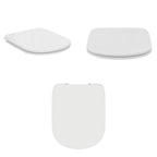 Sanitari distanziati da parete con sedile a chiusura tradizionale collezione Life Ideal Standard- scarico a terra