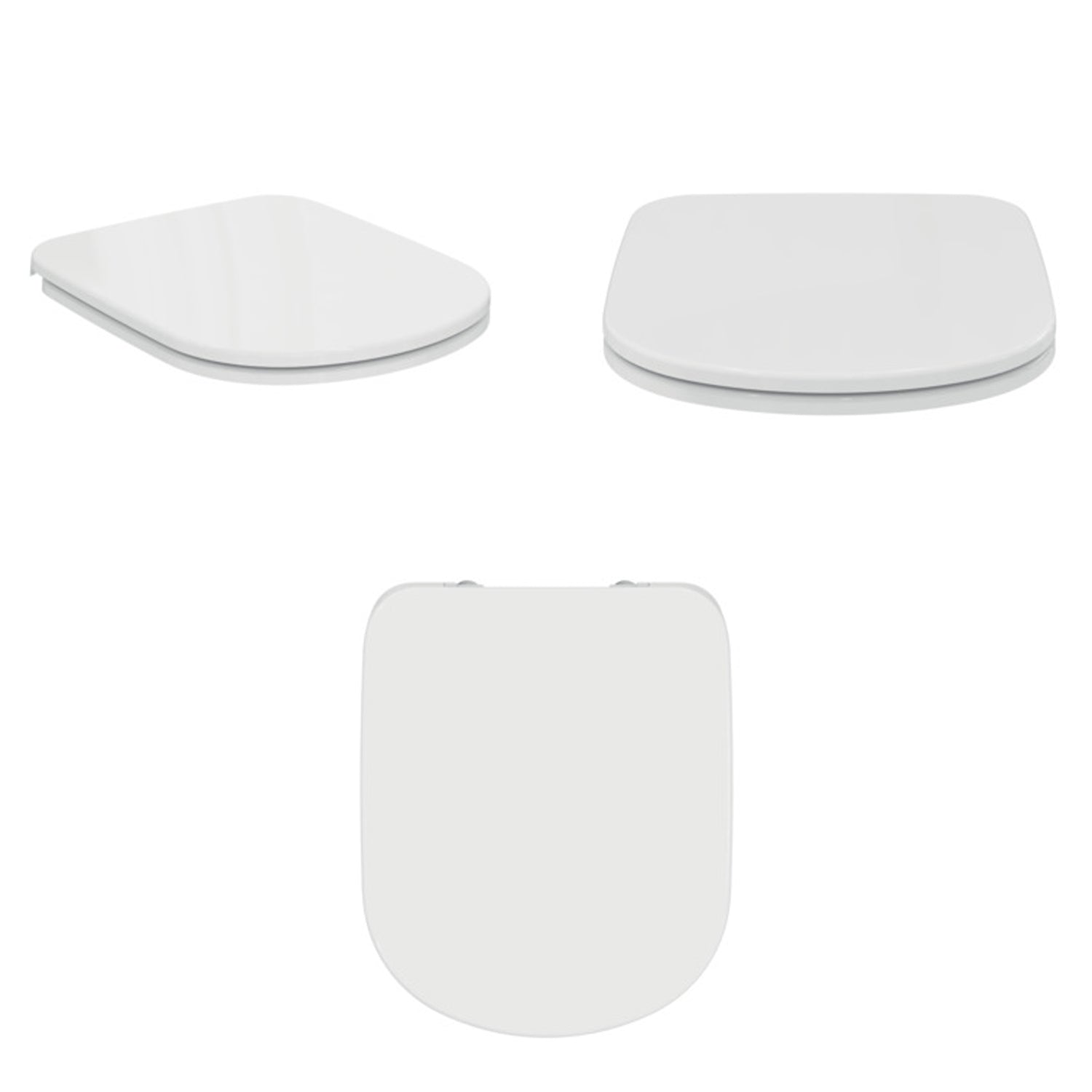 Sanitari distanziati da parete con sedile a chiusura tradizionale collezione Life Ideal Standard- scarico a terra