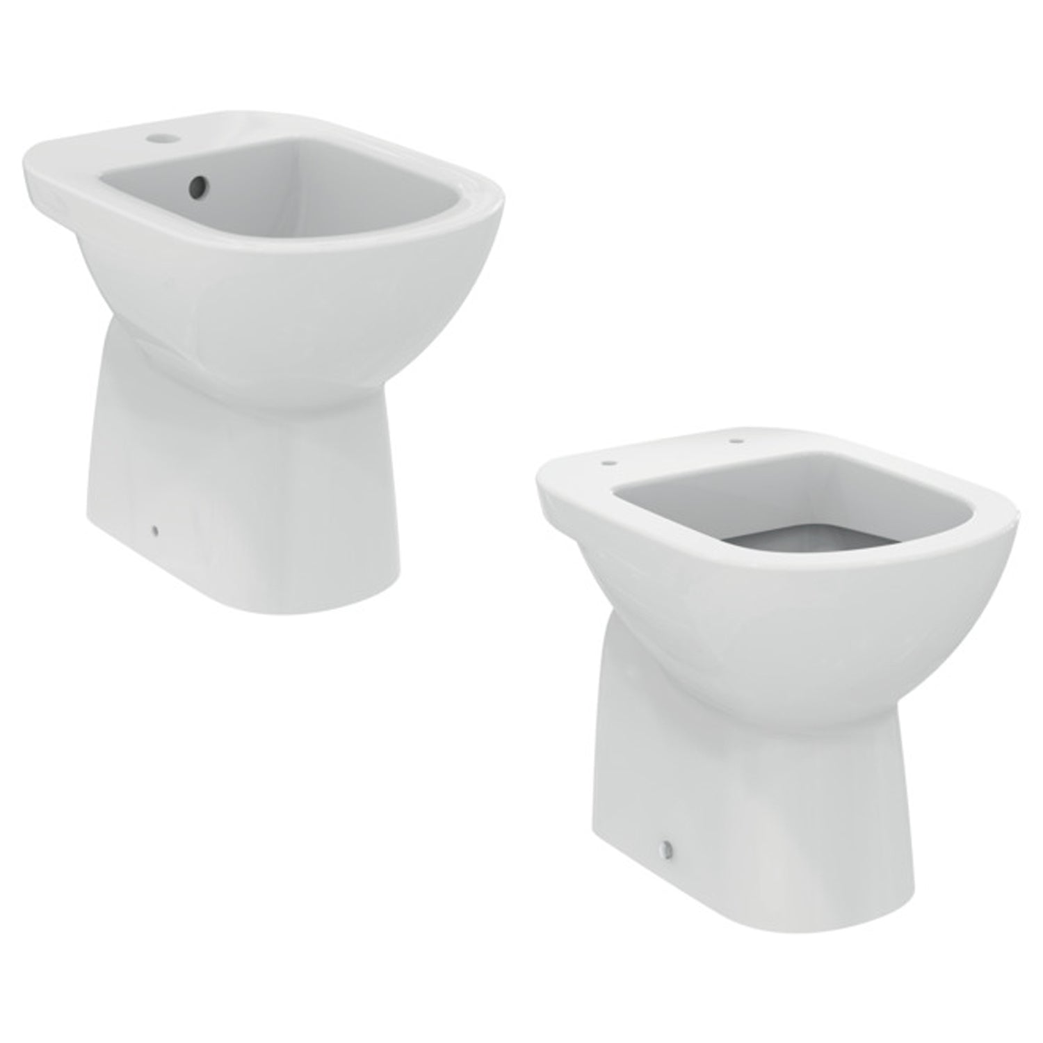 Sanitari distanziati da parete con sedile soft close collezione Life Ideal Standard