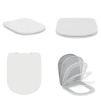 Sanitari distanziati da parete con sedile soft close collezione Life Ideal Standard