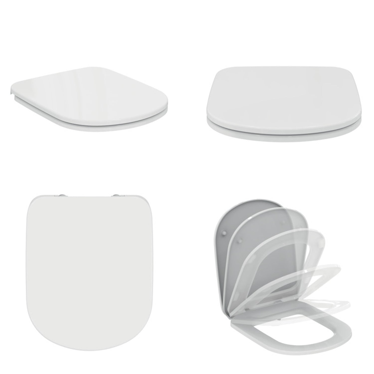 Sanitari distanziati da parete con sedile soft close collezione Life Ideal Standard