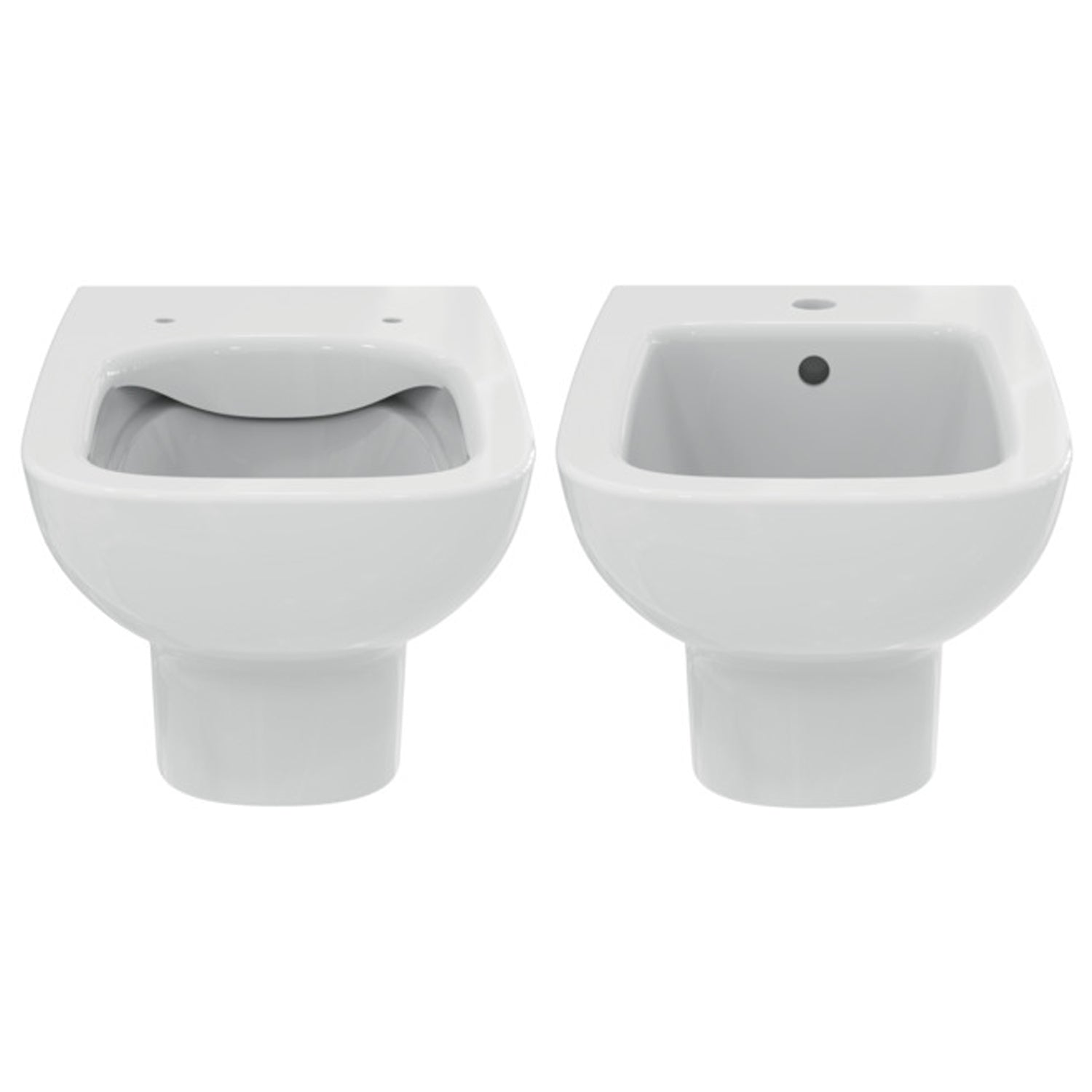 Sanitari sospesi con sedile a chiusura tradizionale collezione Life Ideal Standard