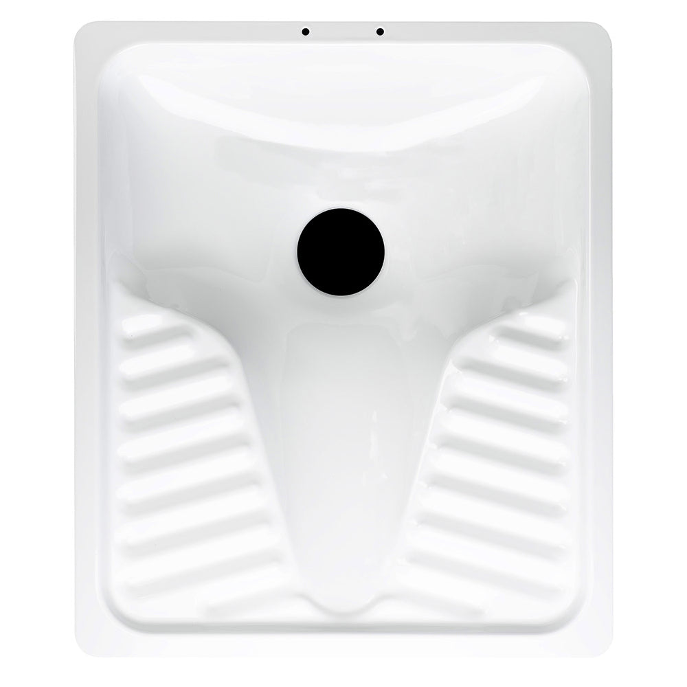 Vaso alla turca Smavit in acciaio porcellanato 55x65x15 cm