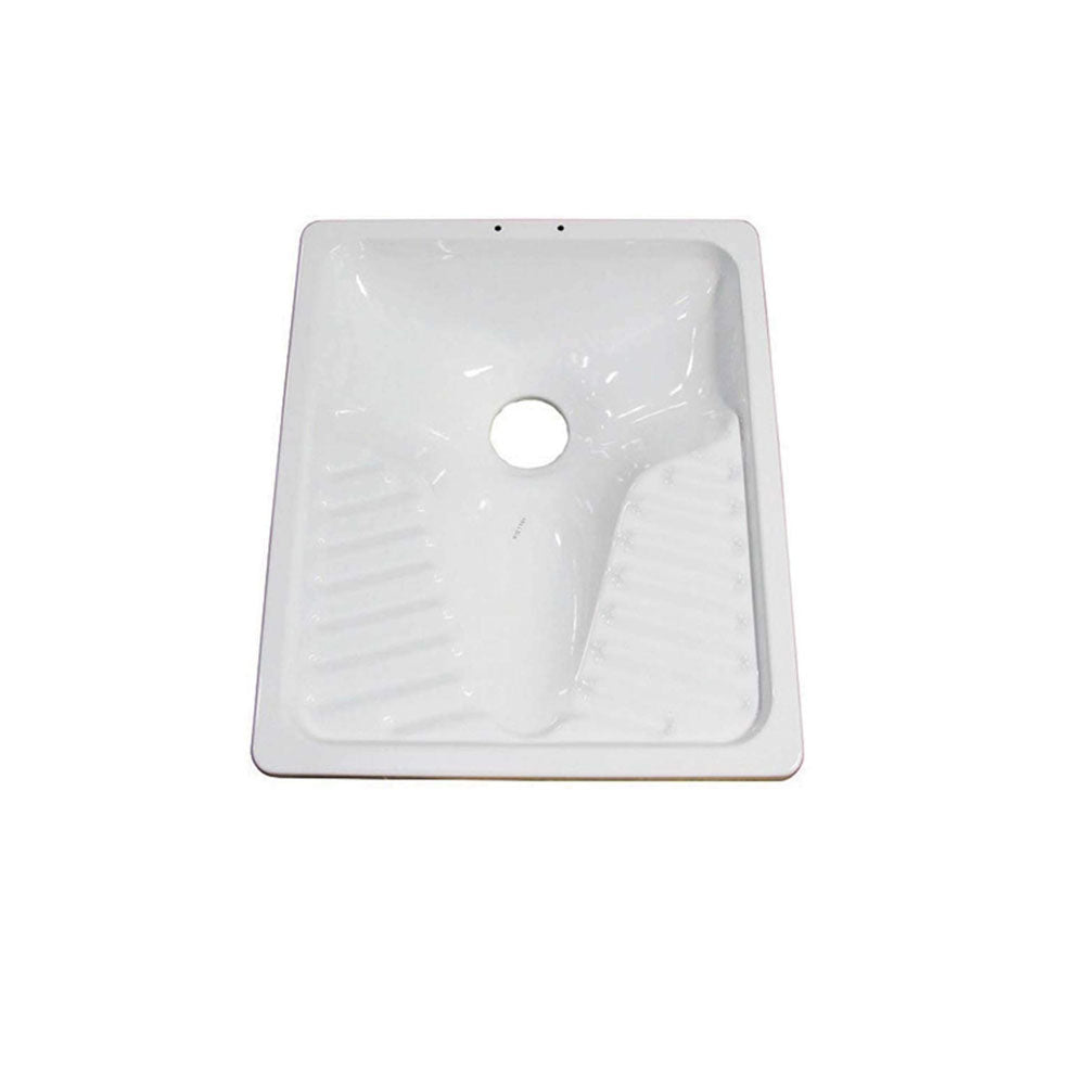 Vaso alla turca Smavit in acciaio porcellanato 55x65x15 cm