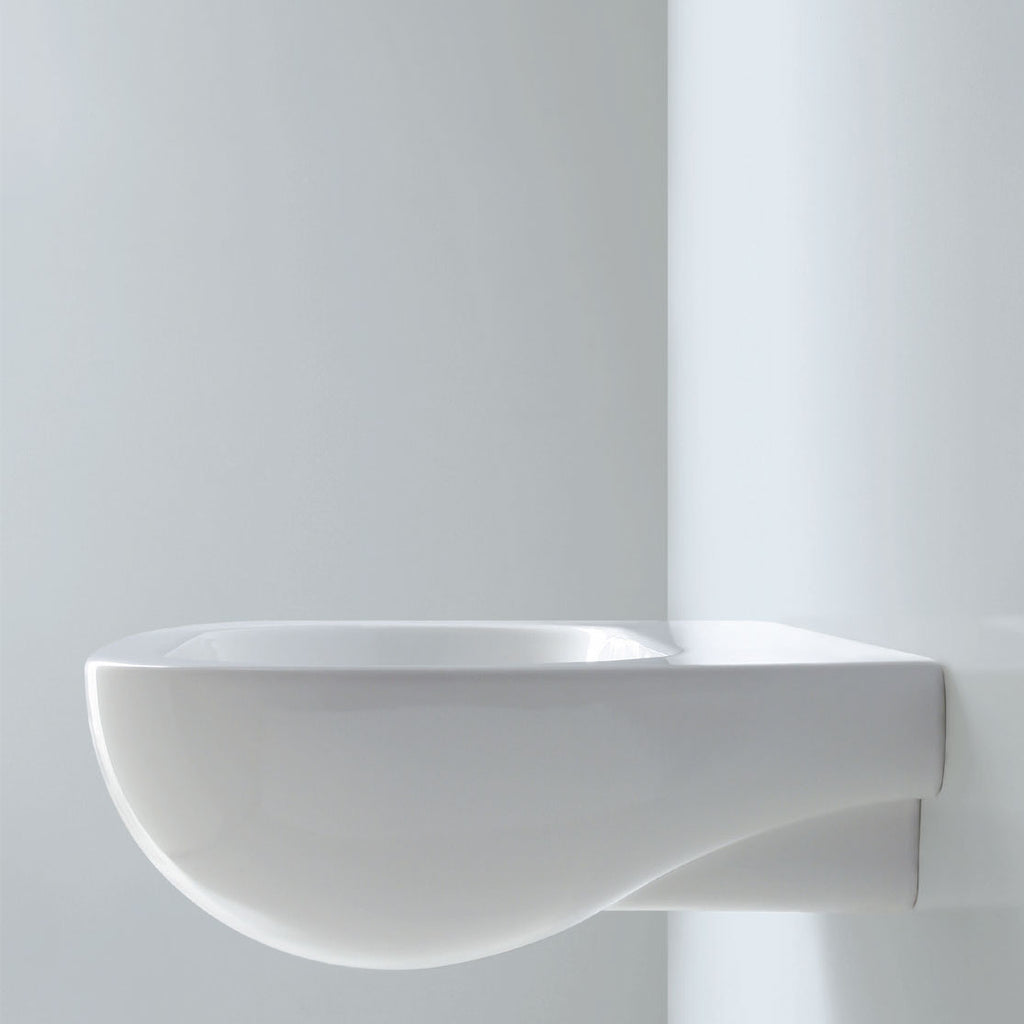 Lavabo Sospeso modello Nuvola 47 Ceramica Azzurra Senza foro rubinetto NUV2460B1