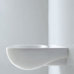 Lavabo Sospeso modello Nuvola 47 Ceramica Azzurra Senza foro rubinetto NUV2460B1