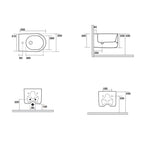 Bidet Sospeso 55x35 cm collezione Nolita Kerasan