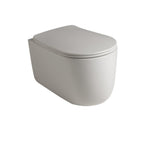 Wc sospeso senza brida 55x35 cm collezione Nolita Kerasan con sedile soft close