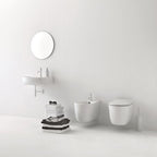 Sanitari sospesi 55x35 cm collezione Nolita Kerasan con sedile soft close