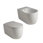 Sanitari sospesi 55x35 cm collezione Nolita Kerasan con sedile soft close