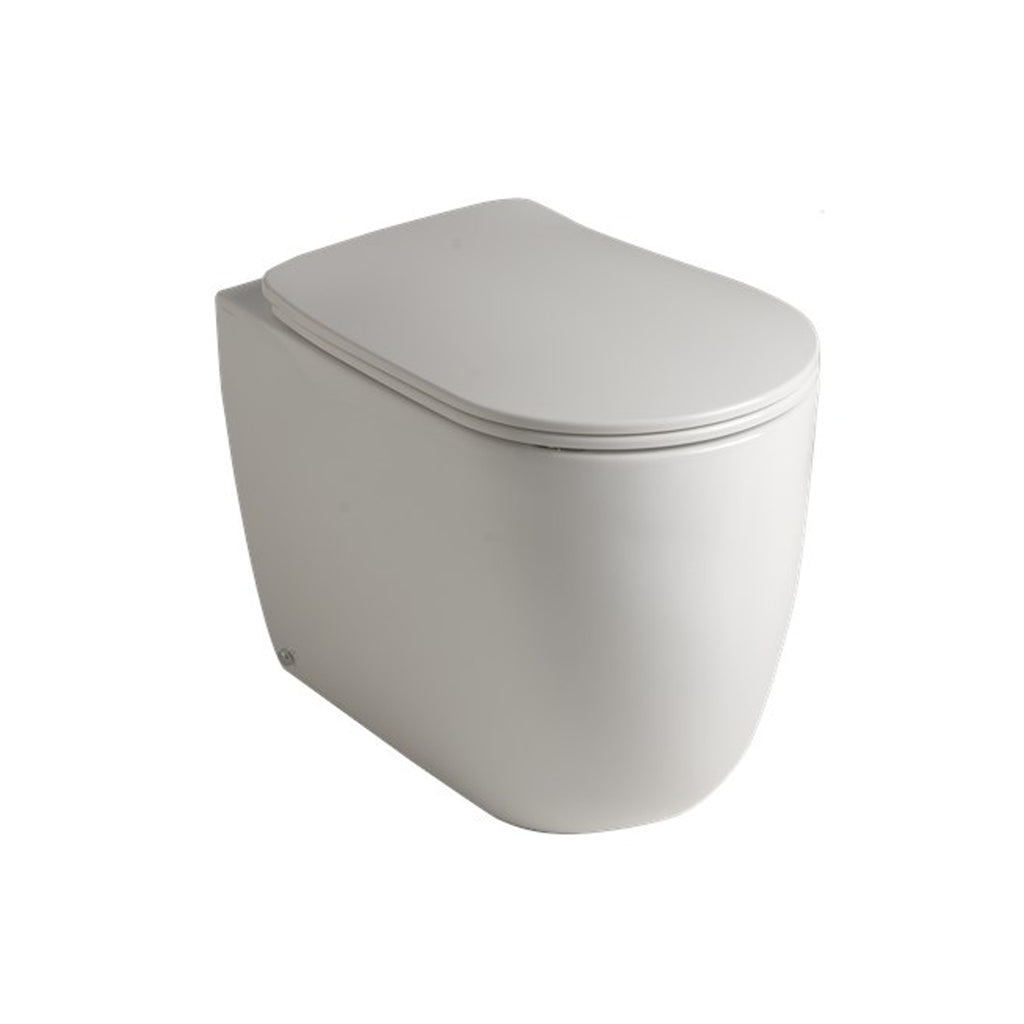 Wc filomuro senza brida 55x35 cm collezione Nolita Kerasan con sedile soft close