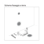 Wc filomuro senza brida 55x35 cm collezione Nolita Kerasan con sedile soft close