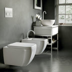 Vaso sospeso 52x36 cm serie Bianca di Hatria con sedile soft close