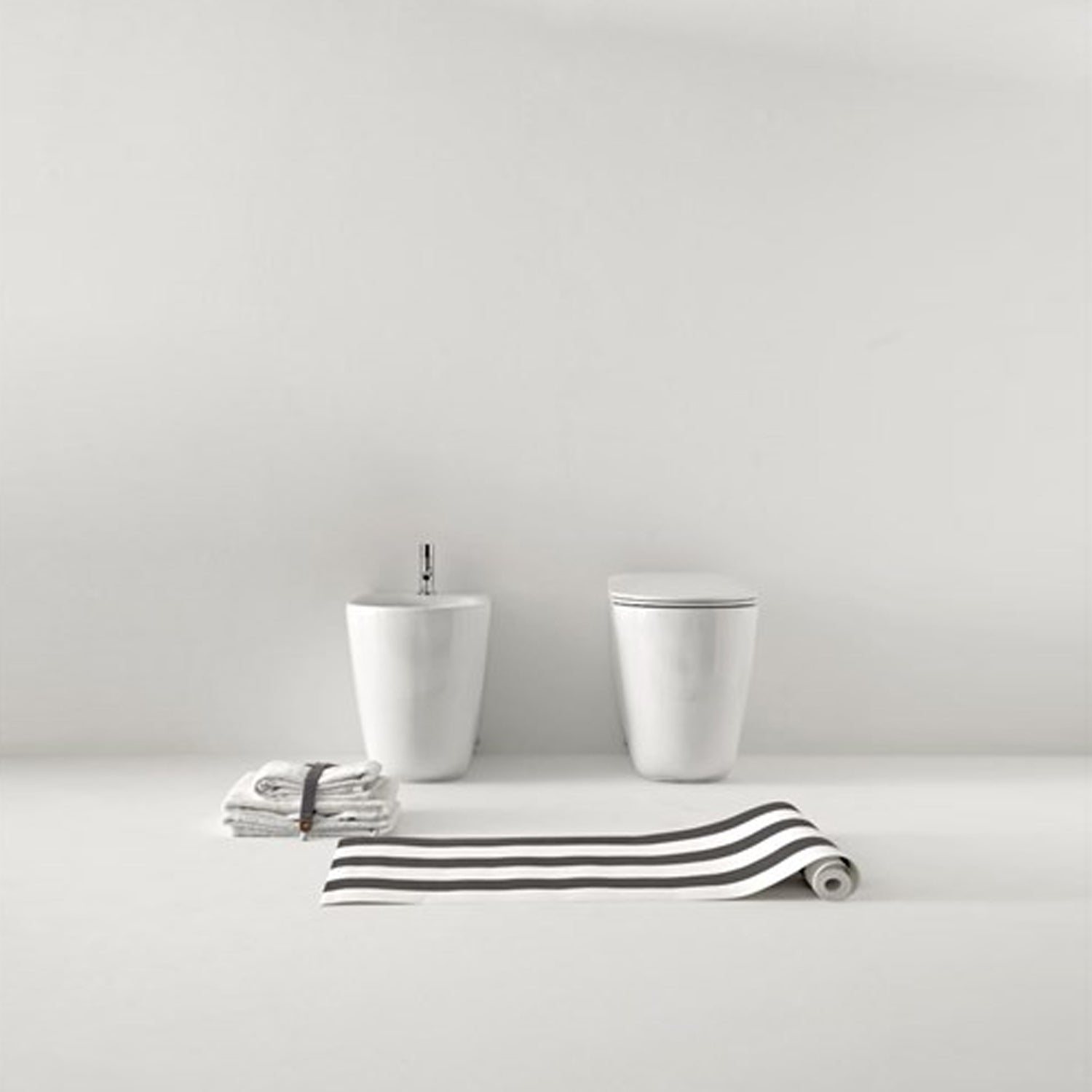 Sanitari filomuro 55x35 cm collezione Nolita Kerasan con sedile soft close