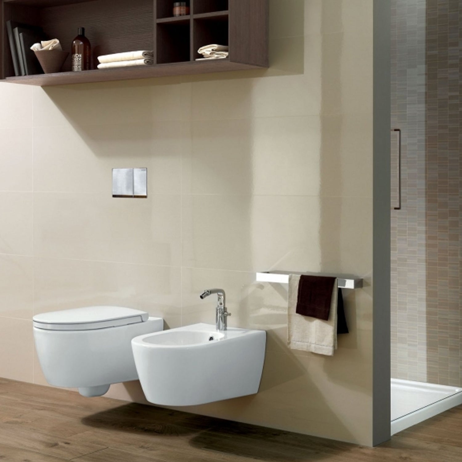 Bidet sospeso 54x35 cm serie Fusion di Hatria