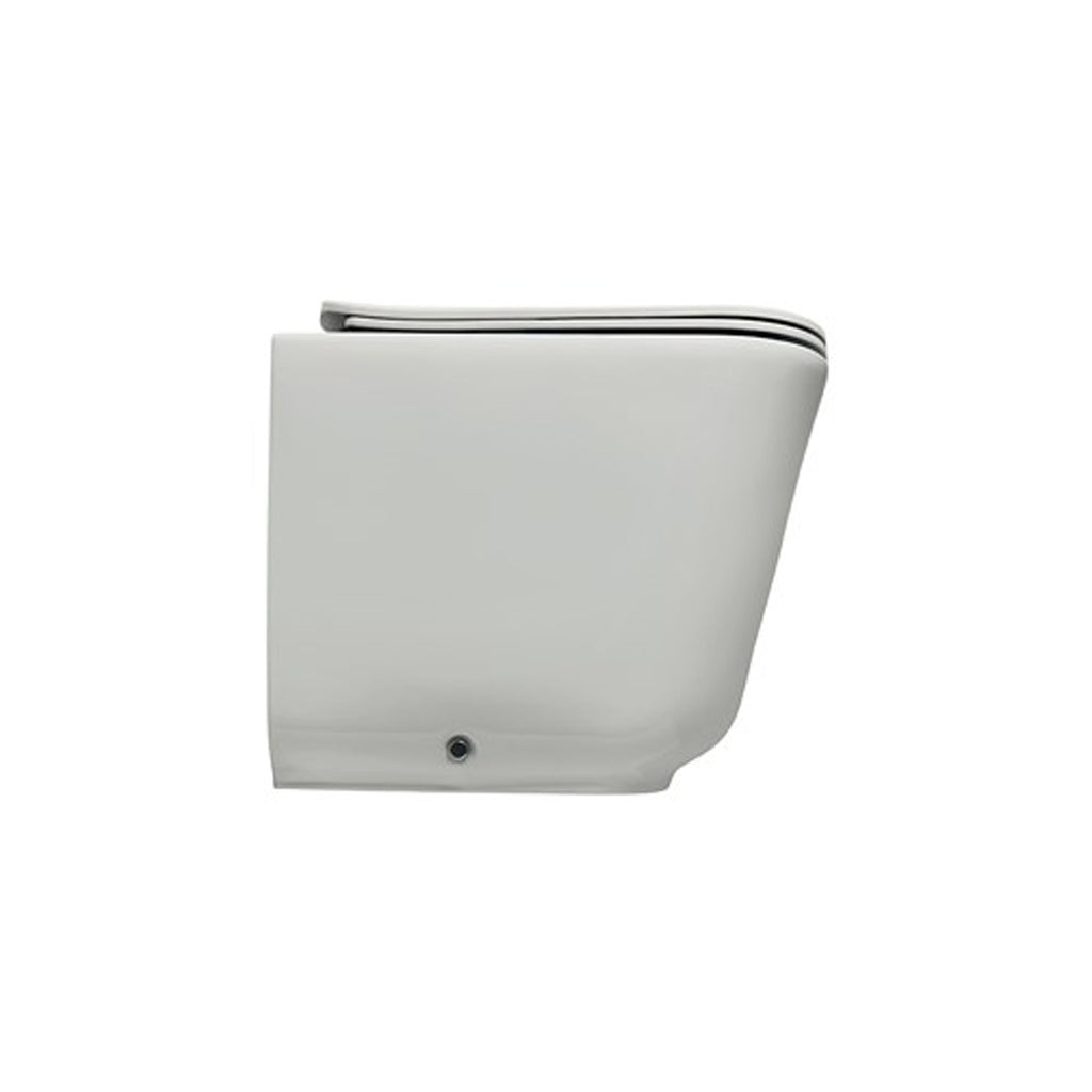 Wc filomuro senza brida 54x35 cm collezione Tribeca Kerasan con sedile soft close
