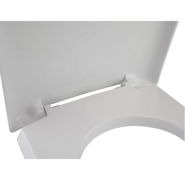 Sedile wc in termoindurente per vaso Ideal Standard serie Moderno con cerniere regolabili